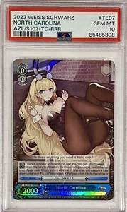 POP 4 PSA 10 North Carolina 2023 Weiss Schwarz Azur Lane English RRR Foil Holo - Picture 1 of 3