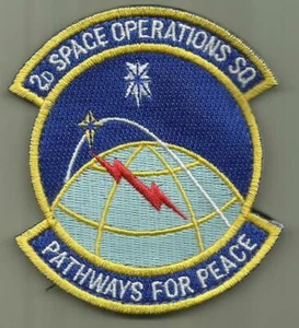 2D SPACE OPERATIONS SQ USAF PATCH SATELITTES ORBT Überwachung SOLDAT USA FLY - Bild 1 von 2