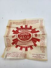 Vintage Chase Cherry Mash Candy Wrapper Package Empty 1930s 1940s Rare
