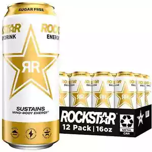 Rockstar Sugar Free Energy Drink, 16 Fl Oz Cans (Pack of 12) (Packaging May Vary - Picture 1 of 5