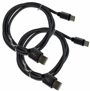 2X USB-C Datenkabel USB Typ C Kabel Aluminium Daten Ladekabel für Huawei P20 - Photo 1/5