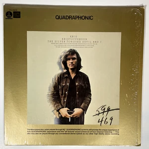 KRIS KRISTOFFERSON Silver Tongued Devil and I Vinyl LP Quadraphonic in SHRINK EX - Picture 1 of 4