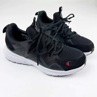 Champion Ripple A Boys Size 4.5 Sneakers Black Lace Up Athletic Shoes NWOB - Image 1 of 4