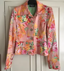 Dolce&Gabbana Floral Jacket blazer Size 42 IT 80% OFF ORIGINAL PRICE AUTHENTIC - Picture 1 of 10