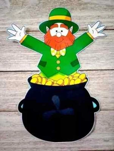 Kobold Topf Wand Safe Aufkleber St Patricks 6,5 Zoll - Bild 1 von 2