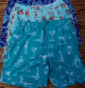 BAÚLES ROUNDTREE & YORKE PARA HOMBRE ESTAMPADO SALVAJE POLIÉSTER NATACIÓN/PLAYA FIESTA LISTA $45 - Imagen 1 de 7