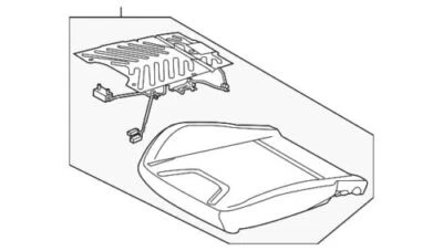 Genuine Ford Focus 2013-2014 Front Passenger Seat Cushion Pad DM5Z-58632A22-L - Image 1 of 2