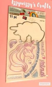 Nuevo kit de troquelado de estampillas de goma transparente de pop moderno descarado de recuerdos - Imagen 1 de 2