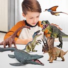 6 Piece Jumbo Dinosaur Toys Kids Toddlers Boys Gift Realistic Playset Large 13"