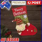 Christmas Plush Cartoon Hanging Stockings 19 Inch Xmas Tree Decorations (Santa)
