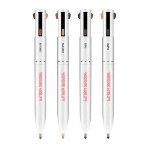 4-In1 Eyebrow Contour Pen Waterproof Natural Brows Makeup Cosmetic Tool Set V0I3 - Picture 1 of 12