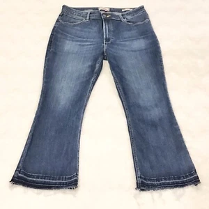 Jeans donna Wrangler 34 (17/18) vita alta kick flare orli usciti ritagliati - Foto 1 di 10