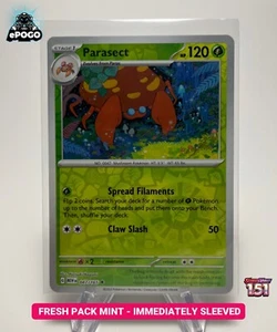 Parasect 047/165 Holograma Inverso Pokemon TCG: 151 Cartas Pokémon COMO NUEVO ENVIADO HOY - Imagen 1 de 2