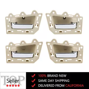 Inside Door Handle 4pcs set For 2005-2011 Jeep Grand Cherokee Beige Chrome Bolt - Picture 1 of 11