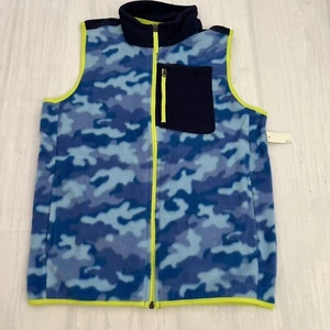 Amazon Essentials Camo Blue Polar Fleece Vest Size 2XL ( 14-16) Years - Picture 1 of 12
