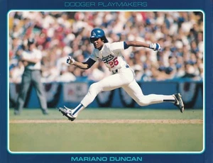 Foto de béisbol Mariano Duncan 76 1986 de los Dodgers Union de Los Ángeles - Imagen 1 de 2