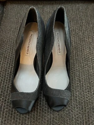 Essence Menbur черный атлас ~ женские туфли ~ размер 38 - Изображение 1 из 4