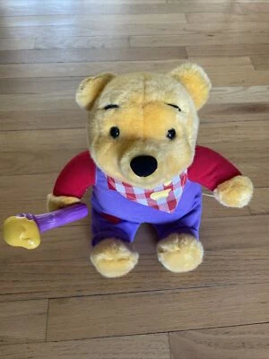 Disney Winnie The Pooh Wiggle For Honey Plush Talking Pooh Vintage 1999 Mattel - Image 1 of 2