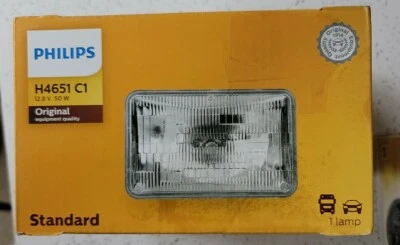 Bombilla de faro estándar - Paquete comercial único Philips H4651C1 totalmente nueva Foto 1 de 2