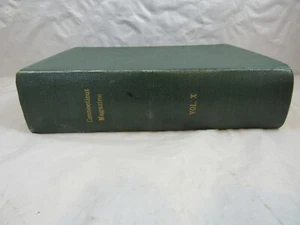 THE CONNECTICUT MAGAZIN GEBUNDENER BAND X 1906 ILLUSTRIERT EX BIBLIOTHEK 4 AUSLAGEN - Bild 1 von 7