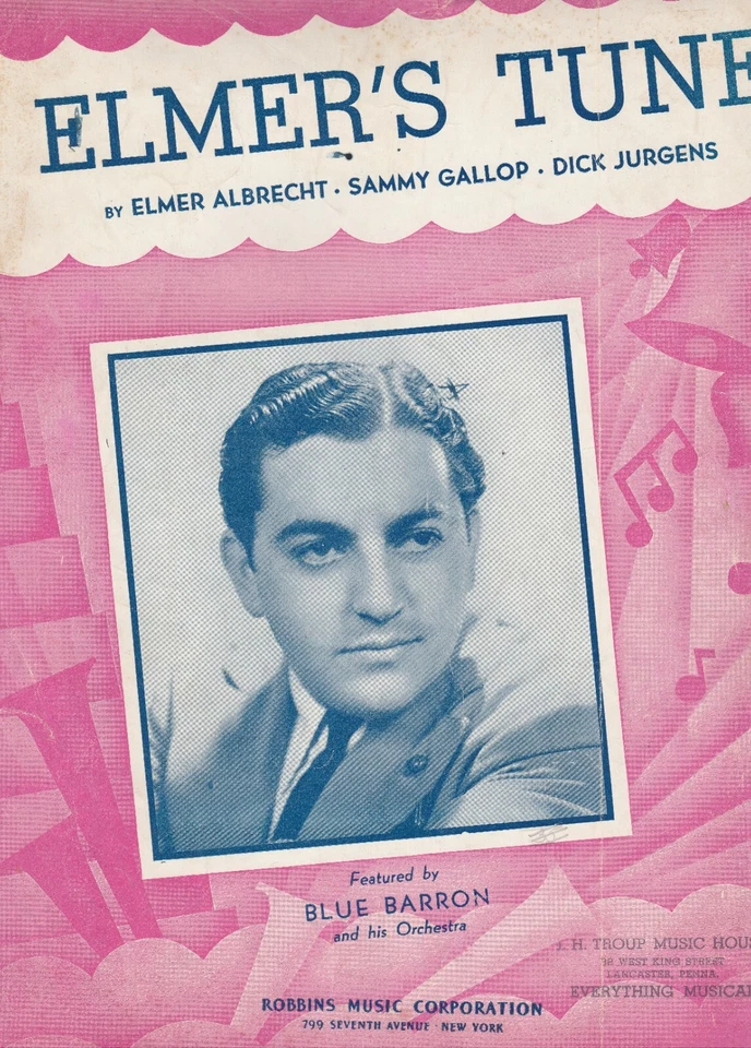 Partituras de Elmer's Tune Elmer Albrecht Sammy Gallop Dick Blue Barron 1941 Foto 1 de 1