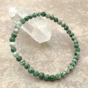 Natural Green Jade 6mm Gemstone Bracelet Healing Crystal Reiki Mothers Gift - Picture 1 of 6