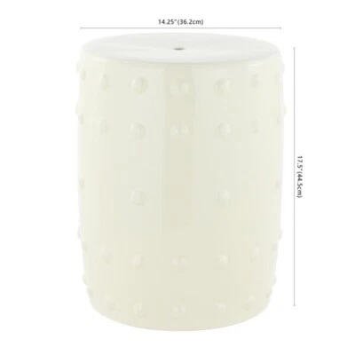 Safavieh PASHET 17.75" GARDEN STOOL, Reduced Price 2172747780 ACS4590A - Image 1 of 4