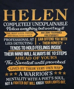 HELEN T-Shirt Large in Blue - Picture 1 of 4
