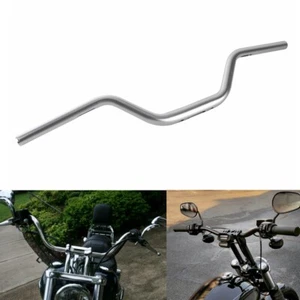 Silver 1-1/4" Club Style Handlebar Kit For Harley Softail Street Bob Sportster - Picture 1 of 9