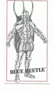 Tarjeta insertada de boceto Blue Beetle Kingdom Come Xtra once de quince 11/15 - Imagen 1 de 2
