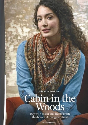BEAUTIFUL KNITTING PATTERN- CABIN IN THE WOODS BRONAGH MISKELLY TRIANGULAR SHAWL - Image 1 of 2
