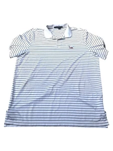 Ralph Lauren RLX Herren Poloshirt weiß und schwarz gestreift Größe XL - Bild 1 von 6