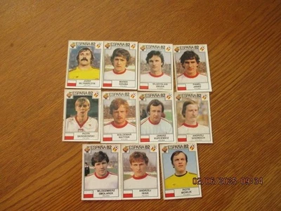 lot de 11 vignettes panini ESPANA 82  - POLOGNE -  pour les N° voir annonce - Photo 1/2