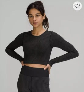 Lululemon Ebb To Street Long Sleeve Top UK Size 18  - Picture 1 of 9
