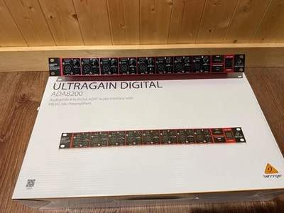 Behringer ULTRAGAIN ADA8200 High-Quality 8x8 ADAT Audio Interface w/ Midas Mic - Image 1 of 2