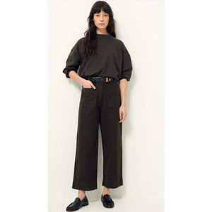 Sessun Hudpeach Black Wide Leg Trousers - Phantom Size: FR 34 / US 2 - Picture 1 of 7