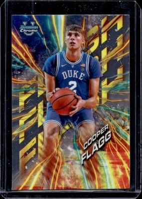 2024-25 Bowman Chrome U Cooper Flagg Flash RC Rookie #FL-1 Blue Devils - image 1 of 2