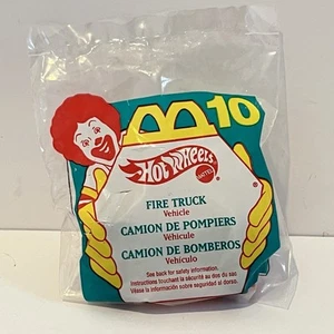 Camión de bomberos McDonald's Happy Meal 1997 Hot Wheels #10 juguete premium leer - Imagen 1 de 3