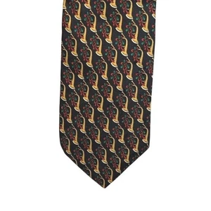 Spezialitäten Punze Opa Weihnachten schwarz gold rot grün Hörner Stechpalme Krawatte - Bild 1 von 6