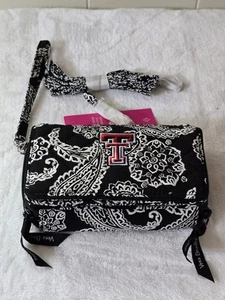 Vera Bradley Collegiate RFID All in One Crossbody Bag Texas Tech Univ NWT - Picture 1 of 11