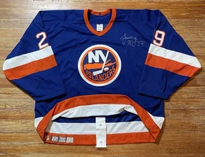 Vintage 90s New York Islanders Jersey Jamie McLennan Hockey Signed CCM Maska NHL - Picture 1 of 20