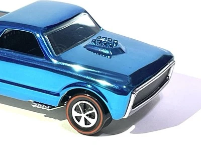 Hot Wheels Custom Fleetside 1968 personalizado - azul hielo, nuevo Redline Foto 1 de 4