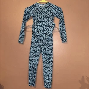 Lands' End Long BLUE Sleeve Top & Matching Bottom set  Girl's Size 5-6  - Picture 1 of 11