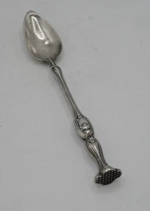 RARE CUILLERE A MEDICAMENT ARGENT MASSIF POINCON MINERVE ORIGINE FRANCE VIGNES - Picture 1 of 9