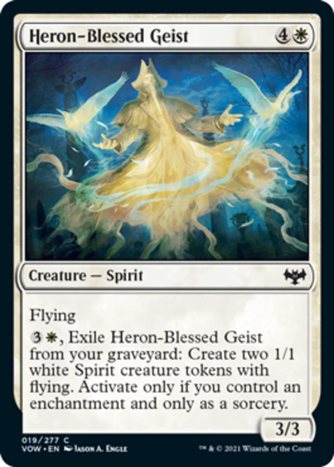 x1 Heron-Blessed Geist - Innistrad: Crimson Vow - NM - MTG - Image 1 of 1