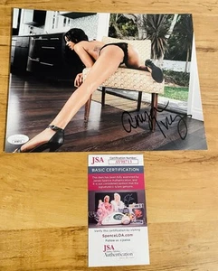 Foto firmada por Anya Ivy estrella porno 8x10 certificado de autenticidad JSA B - Imagen 1 de 2