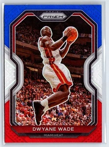 Panini Prizm Prizms #195 2020-21 rojo, blanco y azul Dwyane Wade Heat - Imagen 1 de 2