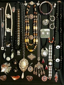 Vintage Mod Jewelry Lot Wear 1Lb 11oz Monet 14KTGE Ring Japan Xanadu Gerrys 1928 - Picture 1 of 21