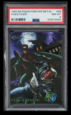 1995 Batman Forever Metal Fun's Over! #88 PSA 8 NM-MT POP 1 / Vintage / RARE - Image 1 of 2