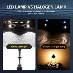 For (Pair Of 2) (9006/HB4) V1 LED Fog Light 16W 1000LM 6000K Xenon White - Picture 1 of 12